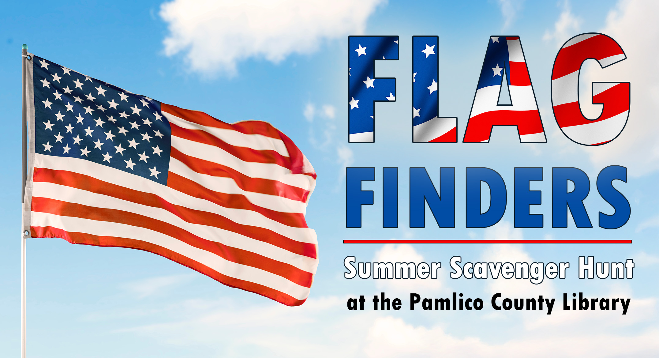 Flag Fingers graphic with American flag