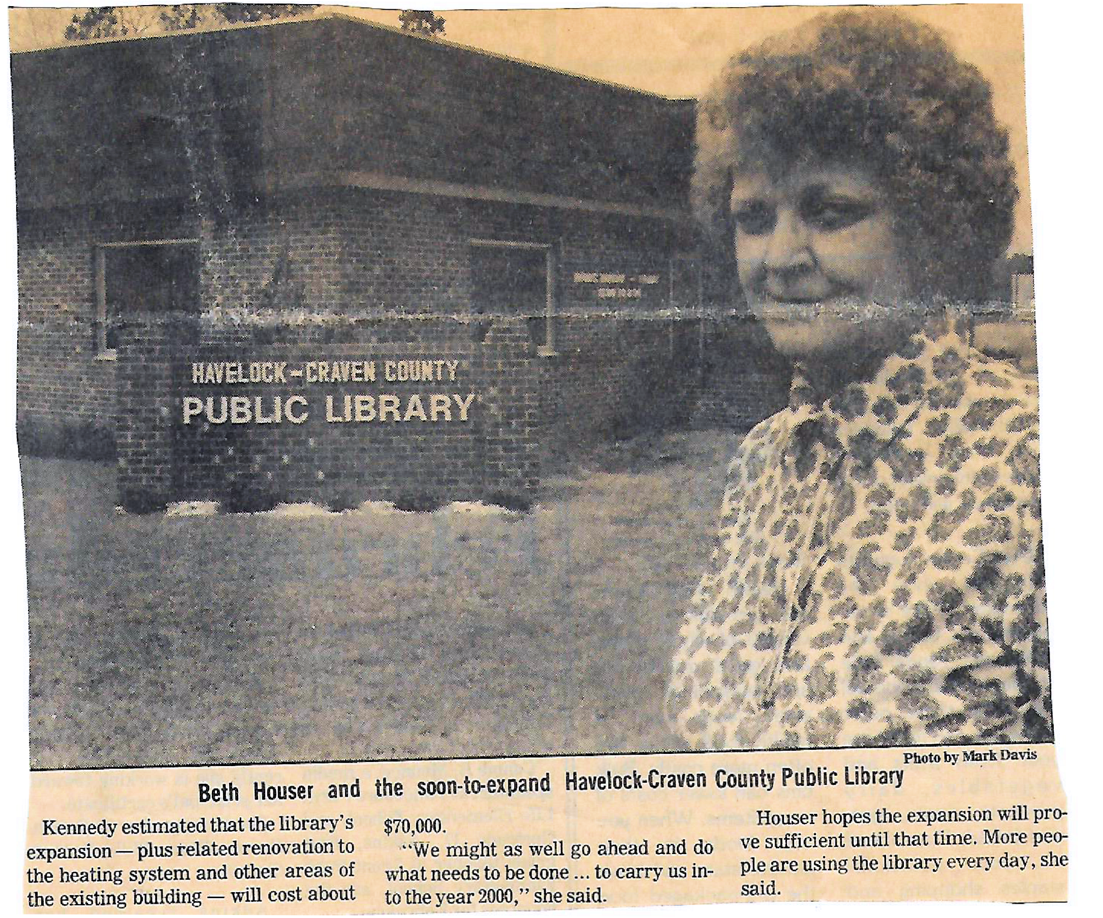 Beth Houser first librarian image