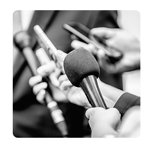 News microphones