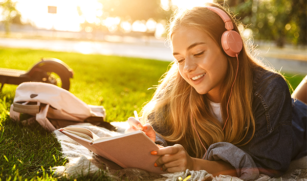 Teen reading